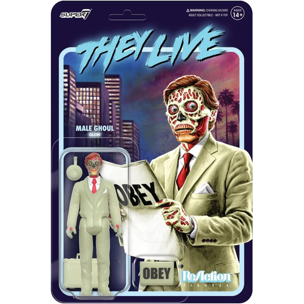 They Live ReAction Akčná Figúrka Wave 02 Male Ghoul (Glow) 10 cm produktová fotografia