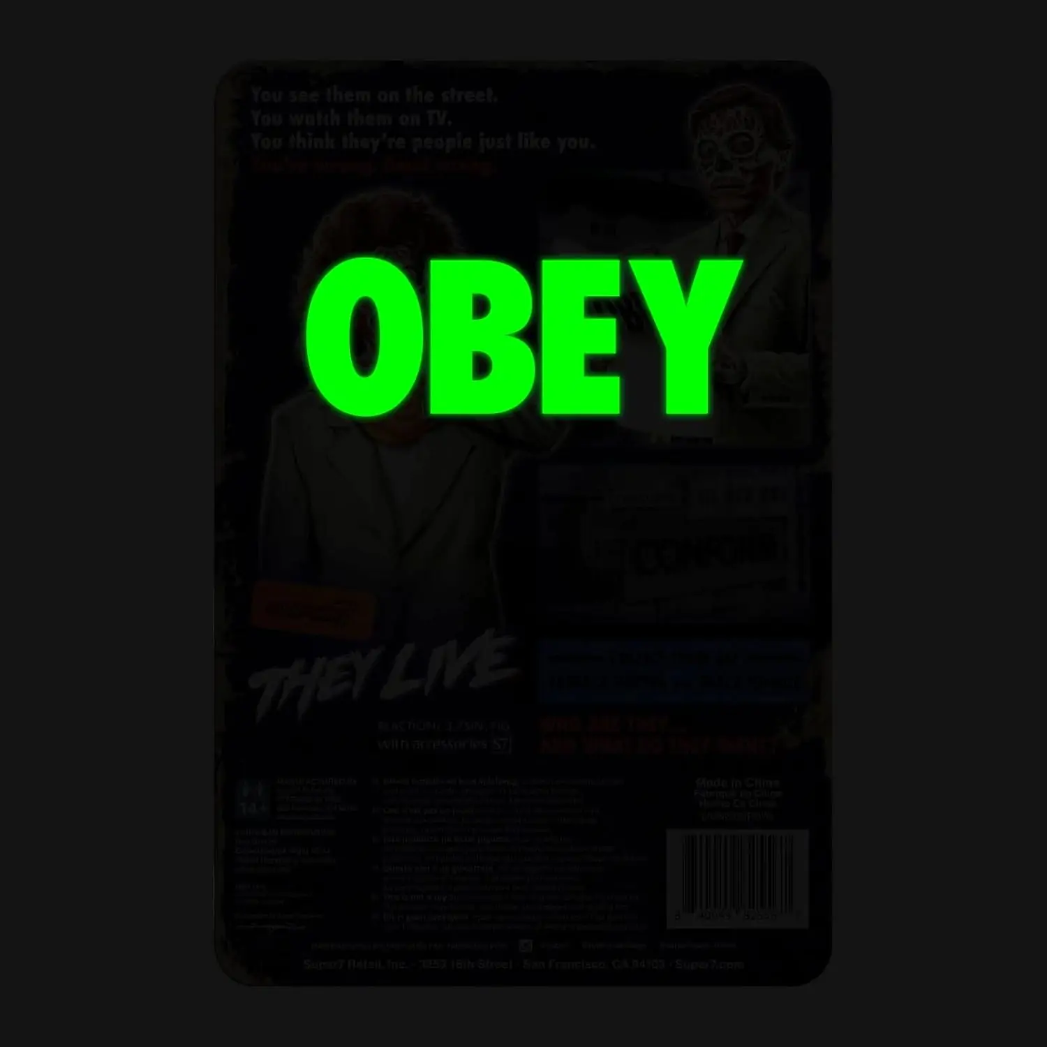 They Live ReAction Akčná Figúrka Wave 02 Male Ghoul (Glow) 10 cm produktová fotografia