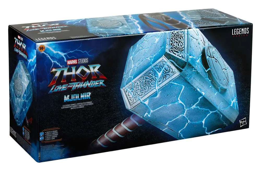 Thor: Love and Thunder Marvel Legends 1/1 Mighty Thor Mjolnir Premium Electronic Roleplay Hammer 49 cm termékfotó