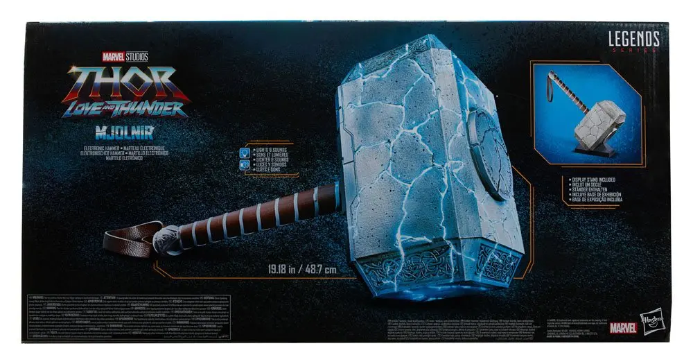 Thor: Love and Thunder Marvel Legends 1/1 Mighty Thor Mjolnir Premium Electronic Roleplay Hammer 49 cm termékfotó