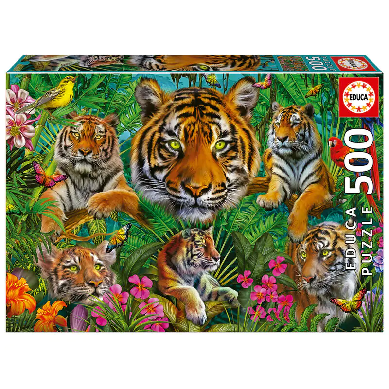 Puzzle Tiger Jungle 500 dielikov produktová fotografia