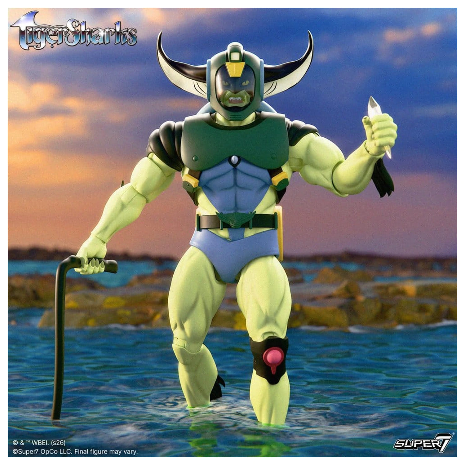 TigerSharks Ultimates Wave 01 akčná figúrka T-Ray 18 cm produktová fotografia