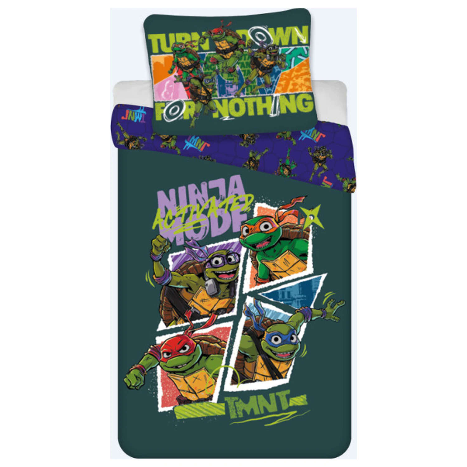 Teenage Mutant Ninja Turtles Aktívna obliečka na perinu pre batoľatá a predškolákov produktová fotografia