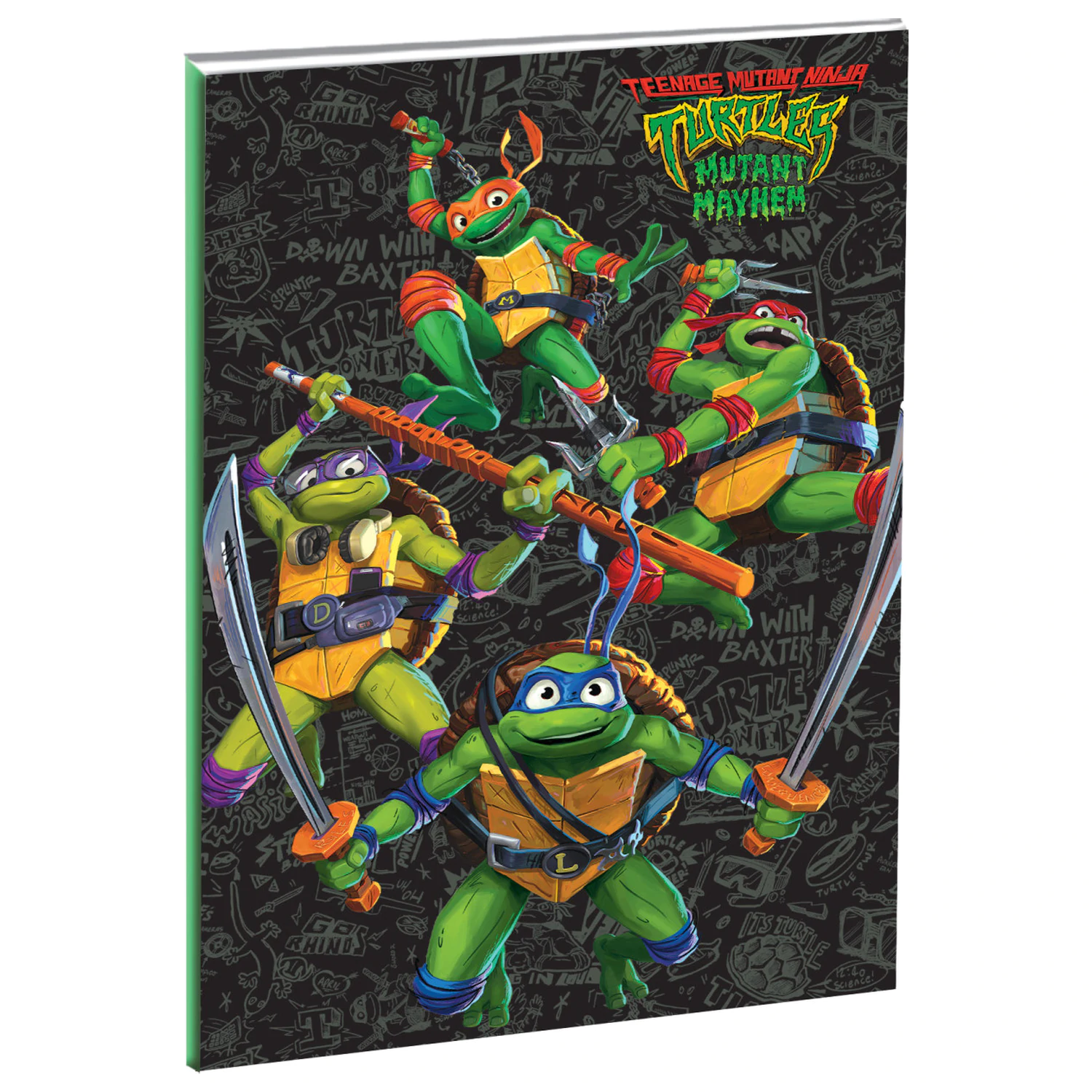 Teenage Mutant Ninja Turtles Power B/5 Lined zošit 40 strán produktová fotografia