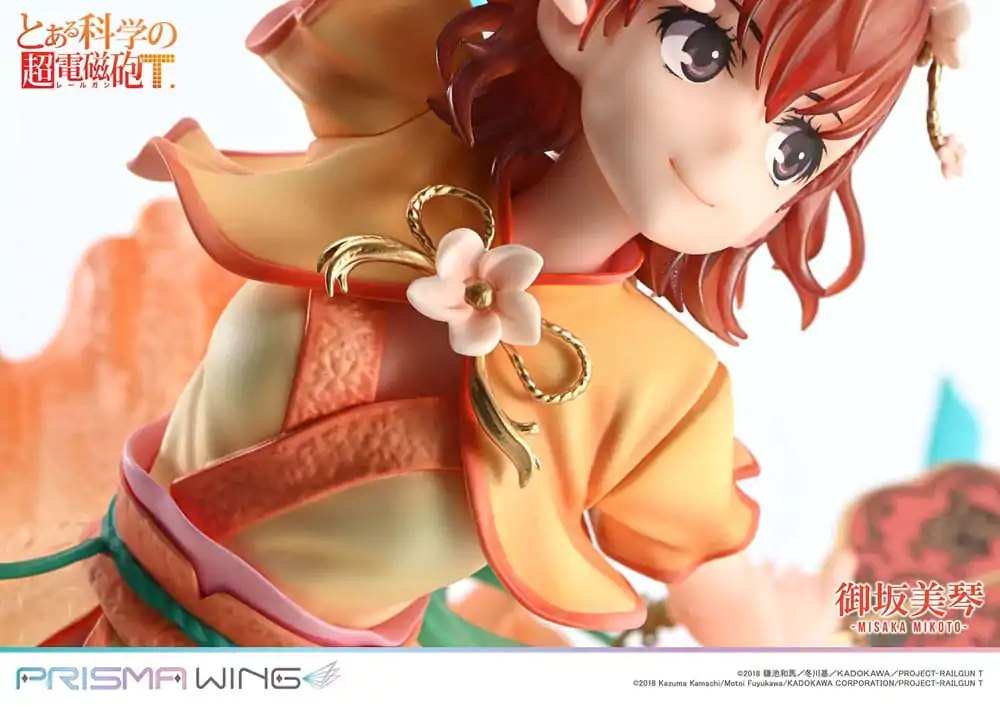 To Aru Kagaku no Railgun Prisma Wing PVC Figúrka 1/7 Misaka Mikoto 22 cm termékfotó