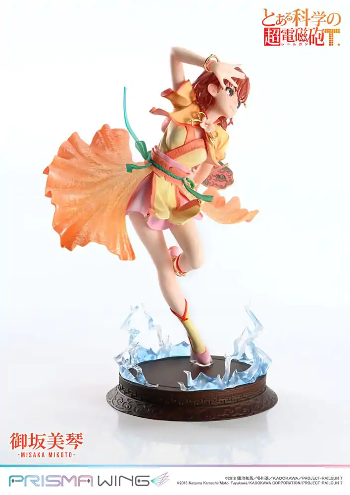 To Aru Kagaku no Railgun Prisma Wing PVC Figúrka 1/7 Misaka Mikoto 22 cm termékfotó