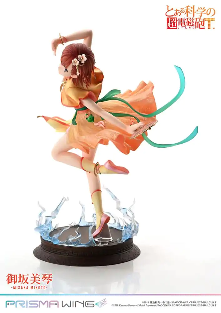 To Aru Kagaku no Railgun Prisma Wing PVC Figúrka 1/7 Misaka Mikoto 22 cm termékfotó