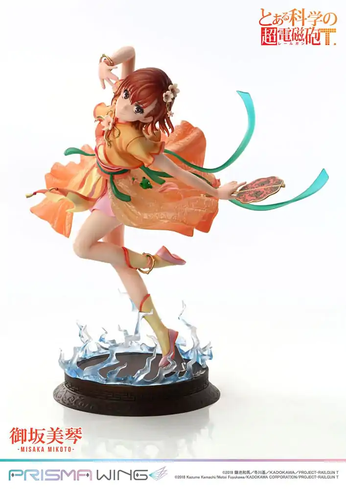 To Aru Kagaku no Railgun Prisma Wing PVC Figúrka 1/7 Misaka Mikoto 22 cm termékfotó