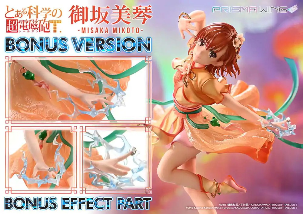 To Aru Kagaku no Railgun Prisma Wing PVC Socha 1/7 Misaka Mikoto Bonus Version 22 cm produktová fotografia