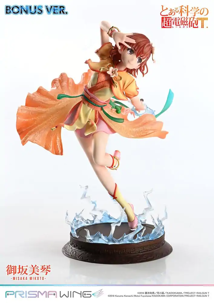 To Aru Kagaku no Railgun Prisma Wing PVC Socha 1/7 Misaka Mikoto Bonus Version 22 cm produktová fotografia