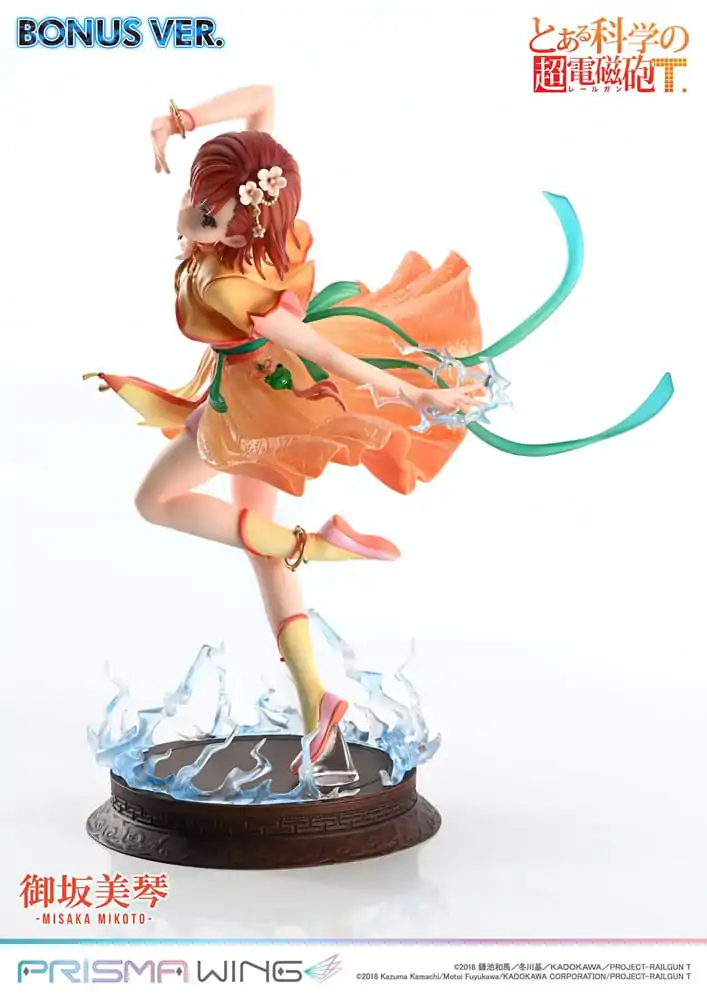 To Aru Kagaku no Railgun Prisma Wing PVC Socha 1/7 Misaka Mikoto Bonus Version 22 cm produktová fotografia
