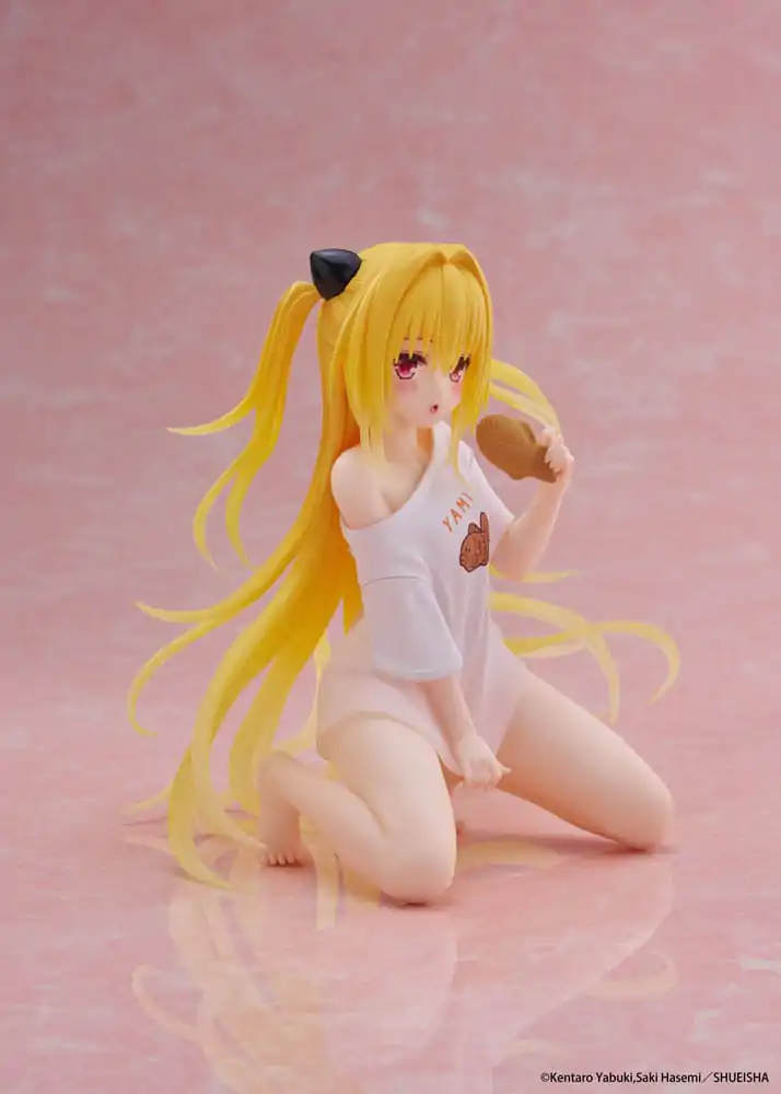 To Love-Ru Darkness PVC Socha Stolová roztomilá figúrka Golden Darkness Roomwear Ver. 13 cm produktová fotografia