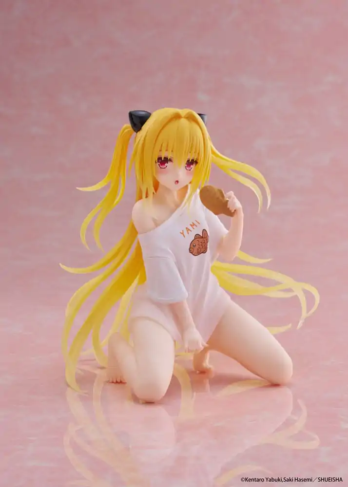 To Love-Ru Darkness PVC Socha Stolová roztomilá figúrka Golden Darkness Roomwear Ver. 13 cm produktová fotografia