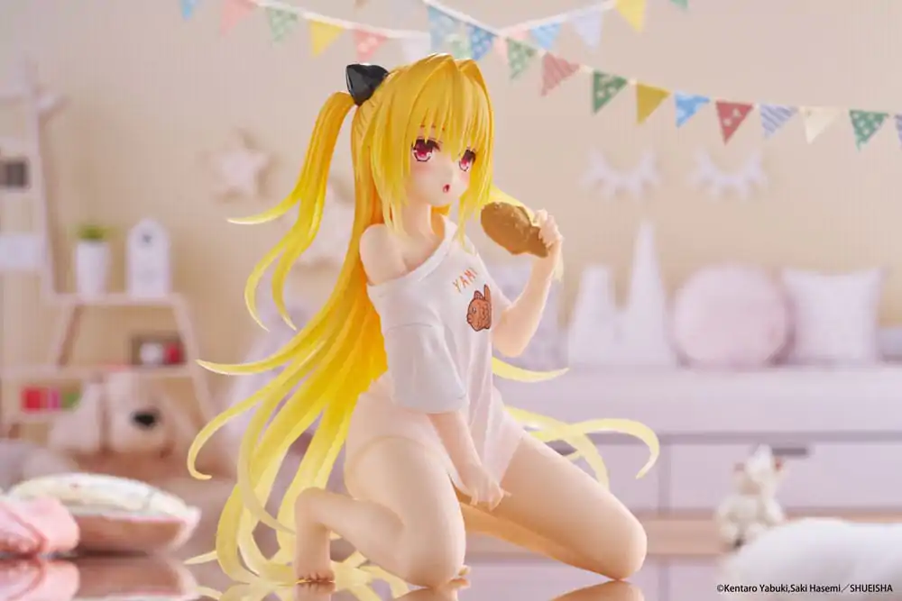 To Love-Ru Darkness PVC Socha Stolová roztomilá figúrka Golden Darkness Roomwear Ver. 13 cm produktová fotografia