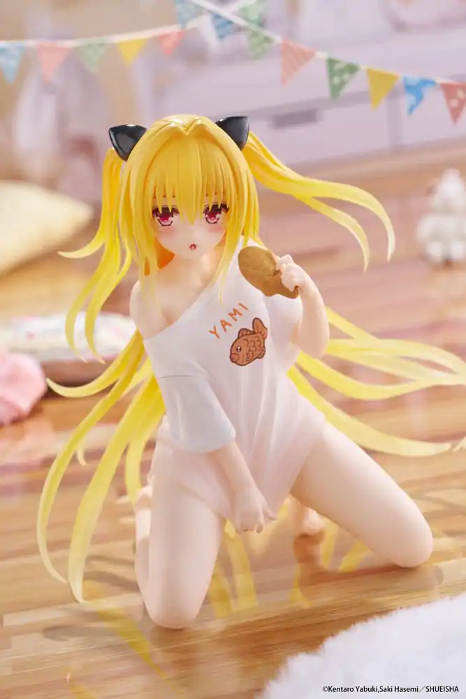 To Love-Ru Darkness PVC Socha Stolová roztomilá figúrka Golden Darkness Roomwear Ver. 13 cm produktová fotografia