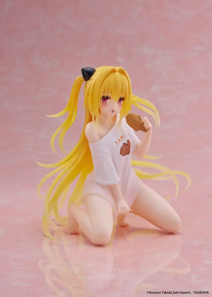 To Love-Ru Darkness PVC Socha Stolová roztomilá figúrka Golden Darkness Roomwear Ver. 13 cm produktová fotografia