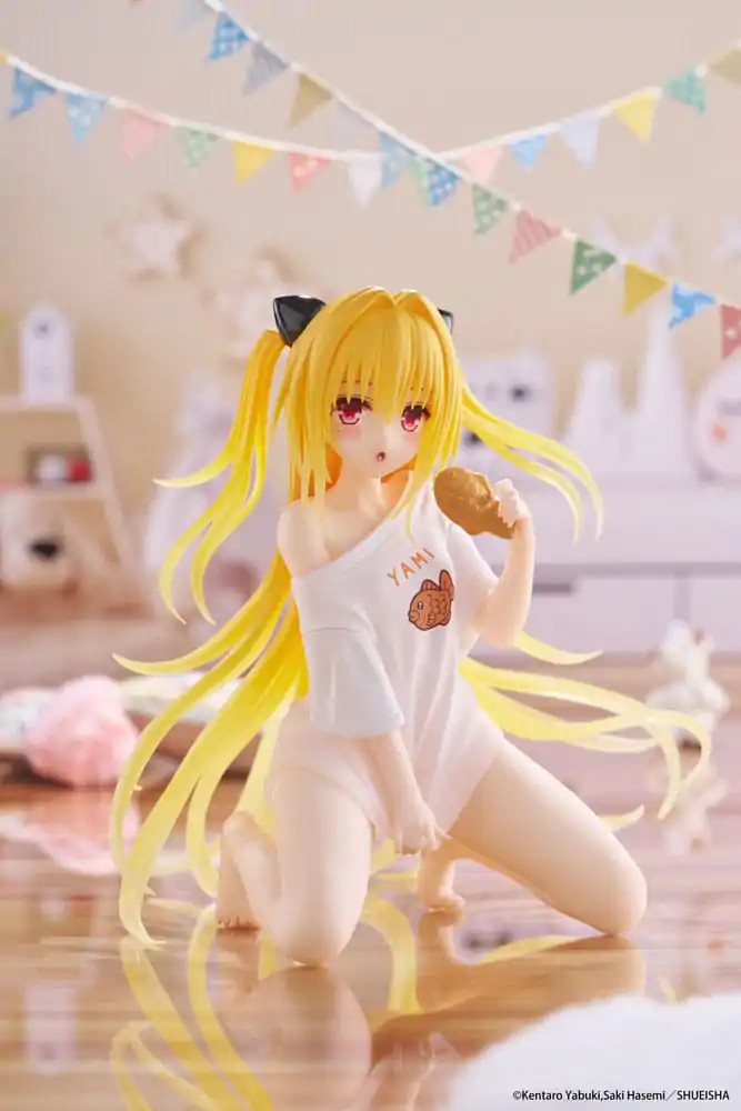 To Love-Ru Darkness PVC Socha Stolová roztomilá figúrka Golden Darkness Roomwear Ver. 13 cm produktová fotografia