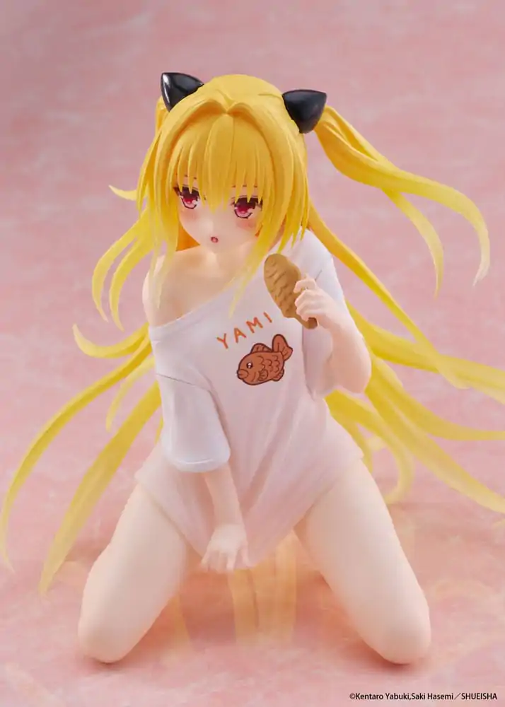 To Love-Ru Darkness PVC Socha Stolová roztomilá figúrka Golden Darkness Roomwear Ver. 13 cm produktová fotografia