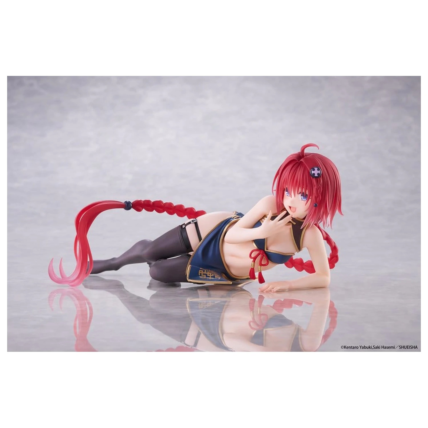 To Love-Ru Darkness Desktop Cute PVC Figúrka Mea Kurosaki (Chinese Dress Ver.) 13 cm produktová fotografia