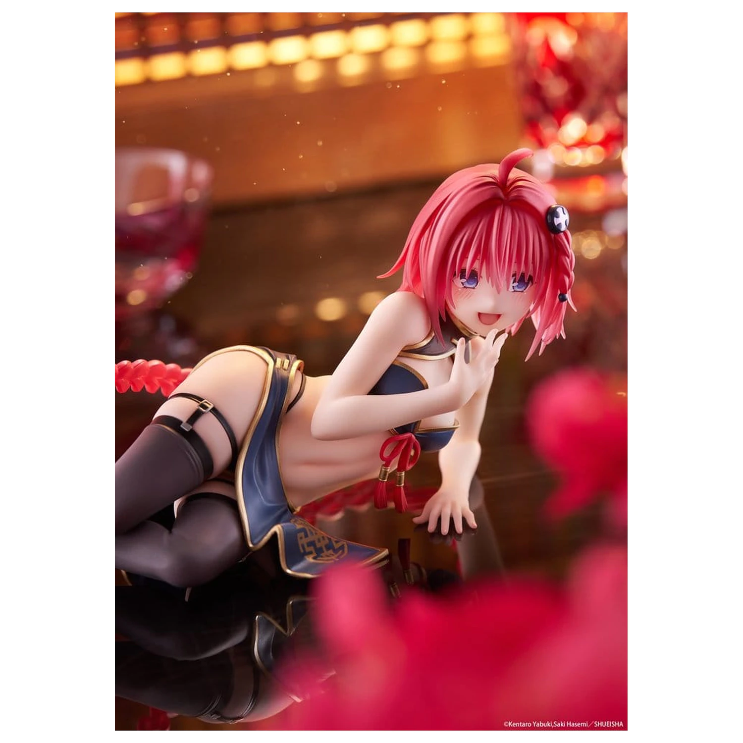 To Love-Ru Darkness Desktop Cute PVC Figúrka Mea Kurosaki (Chinese Dress Ver.) 13 cm produktová fotografia