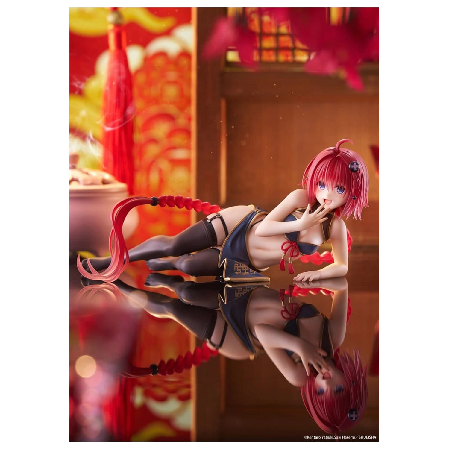 To Love-Ru Darkness Desktop Cute PVC Figúrka Mea Kurosaki (Chinese Dress Ver.) 13 cm produktová fotografia