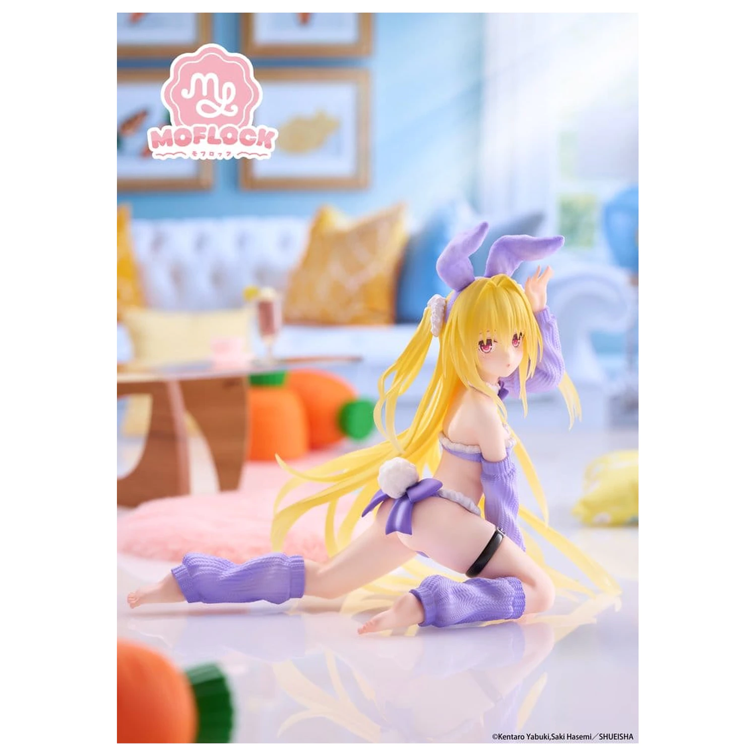 To Love-Ru Darkness MOFLOCK PVC figúrka Golden Darkness (Fluffy Bunny Ver.) 13 cm produktová fotografia