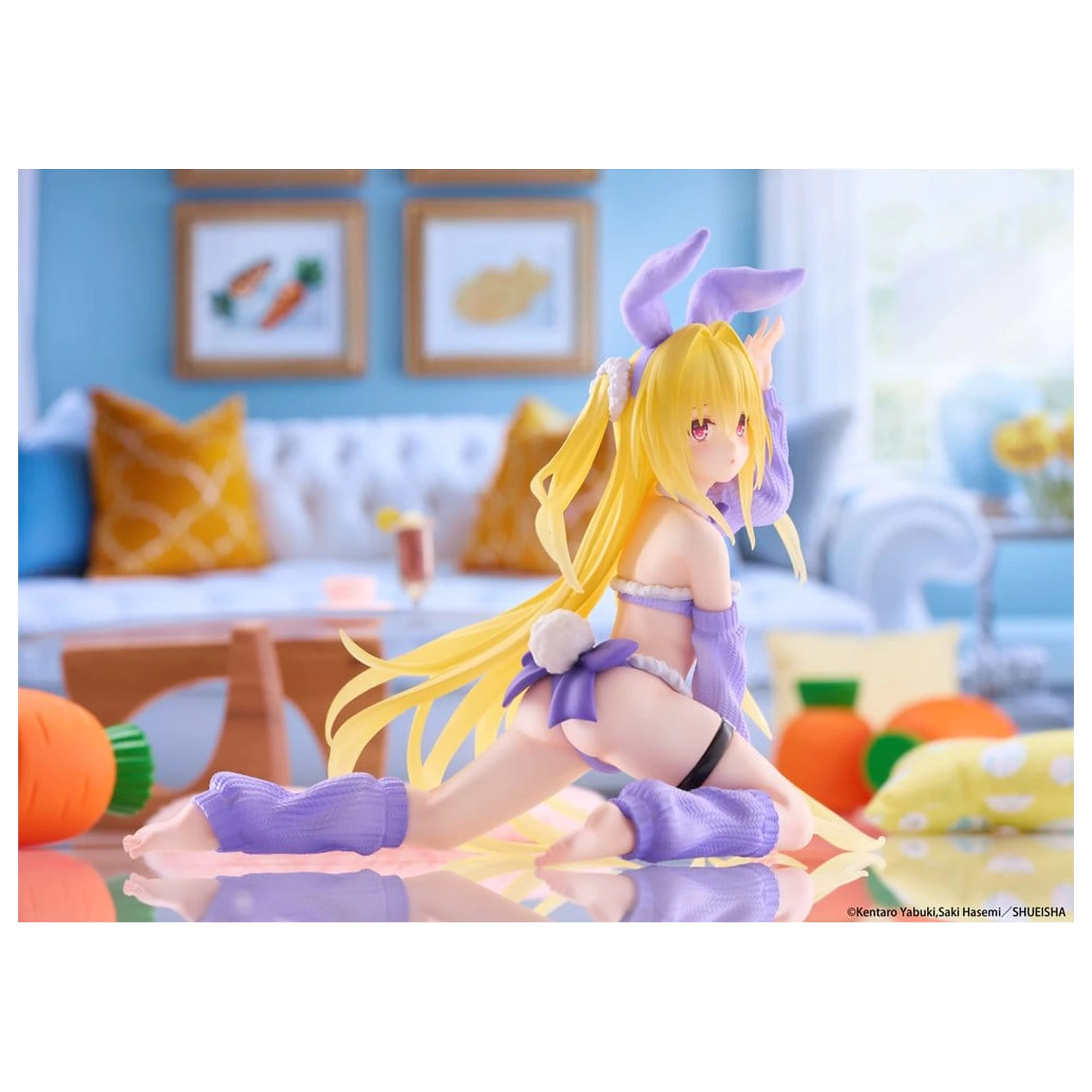 To Love-Ru Darkness MOFLOCK PVC figúrka Golden Darkness (Fluffy Bunny Ver.) 13 cm produktová fotografia