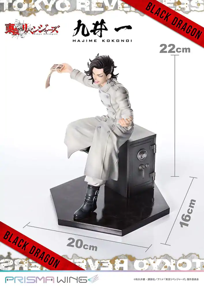 Tokyo Revengers Prisma Wing PVC Socha 1/7 Hajime Kokonoi Bonus Version 22 cm produktová fotografia