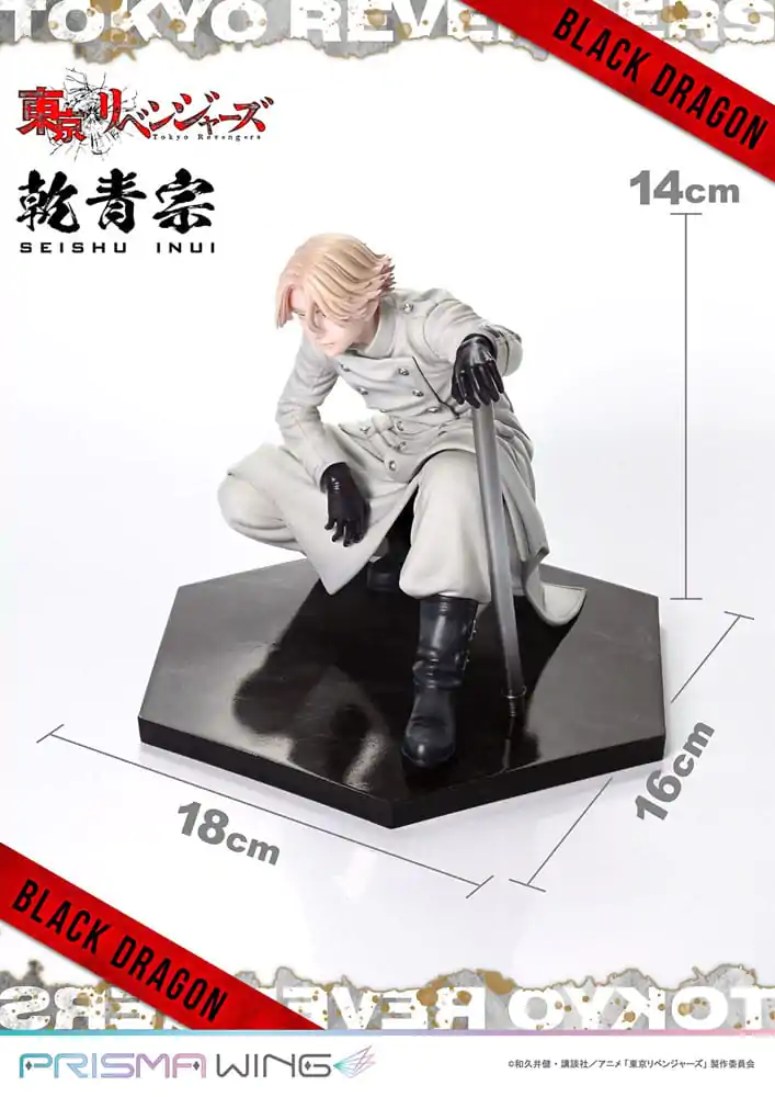 Tokyo Revengers Prisma Wing PVC Statuette 1/7 Seishu Inui 14 cm termékfotó