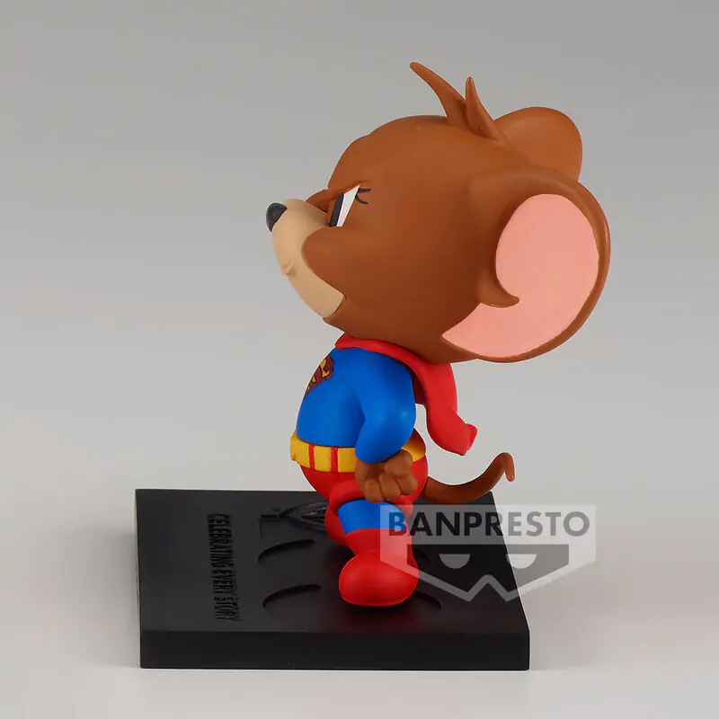 Tom and Jerry 100th Anniversary Warner Bross Jerry as Superman figúrka 6cm produktová fotografia