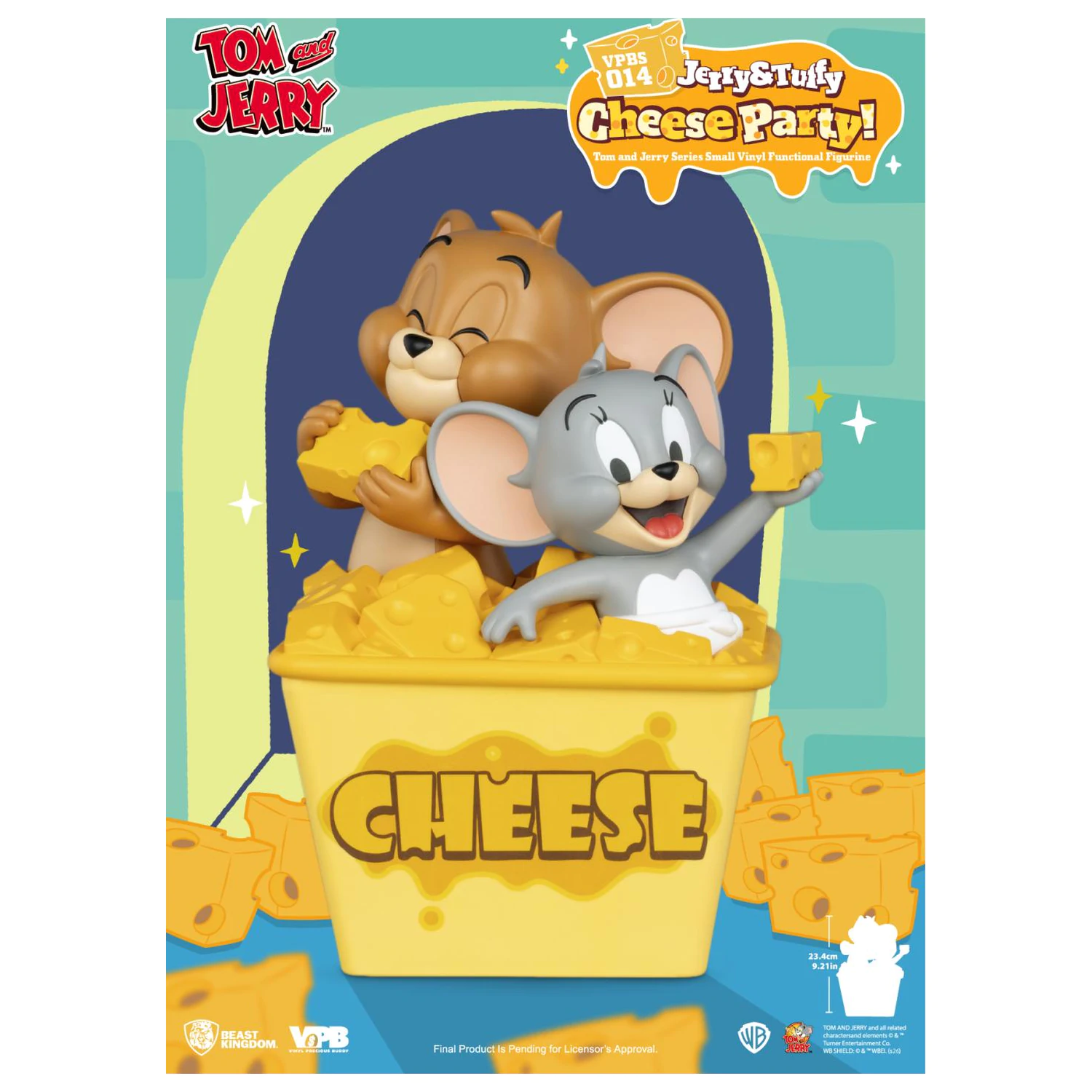 Tom & Jerry "Jerry & Tuffy Cheese Party" banka 23.4 cm produktová fotografia