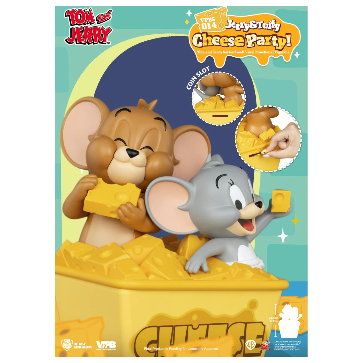 Tom & Jerry "Jerry & Tuffy Cheese Party" banka 23.4 cm produktová fotografia