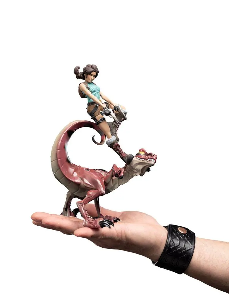 Tomb Raider Mini Epics Vinyl Figúrka Lara Croft & Raptor 24 cm termékfotó