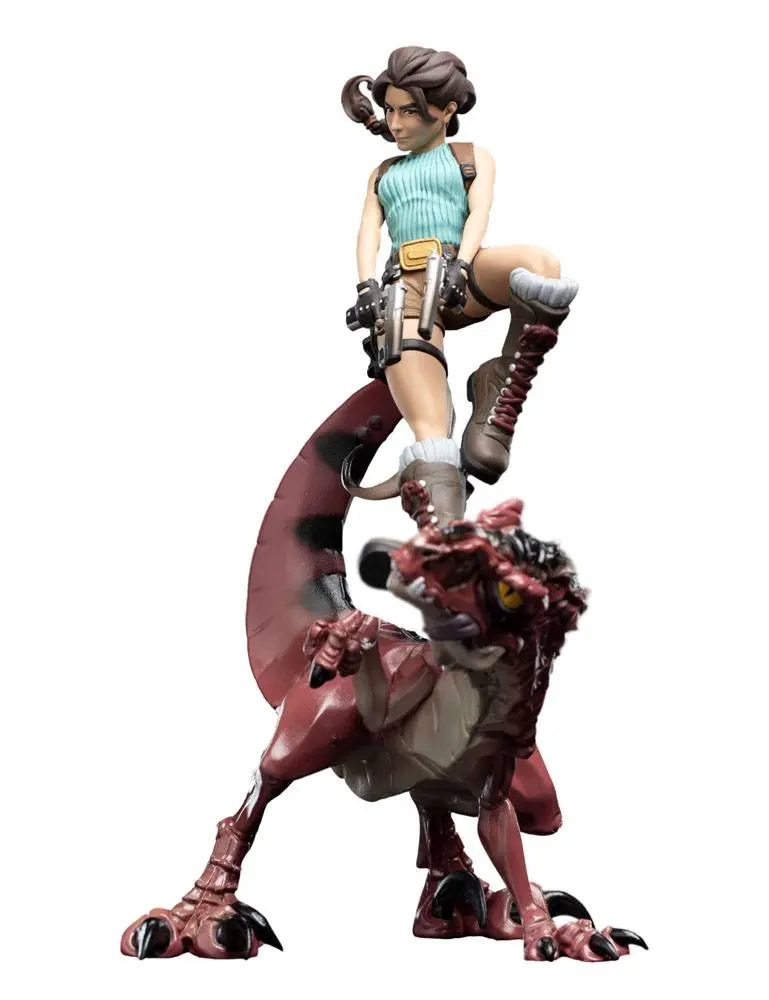 Tomb Raider Mini Epics Vinyl Figúrka Lara Croft & Raptor 24 cm termékfotó