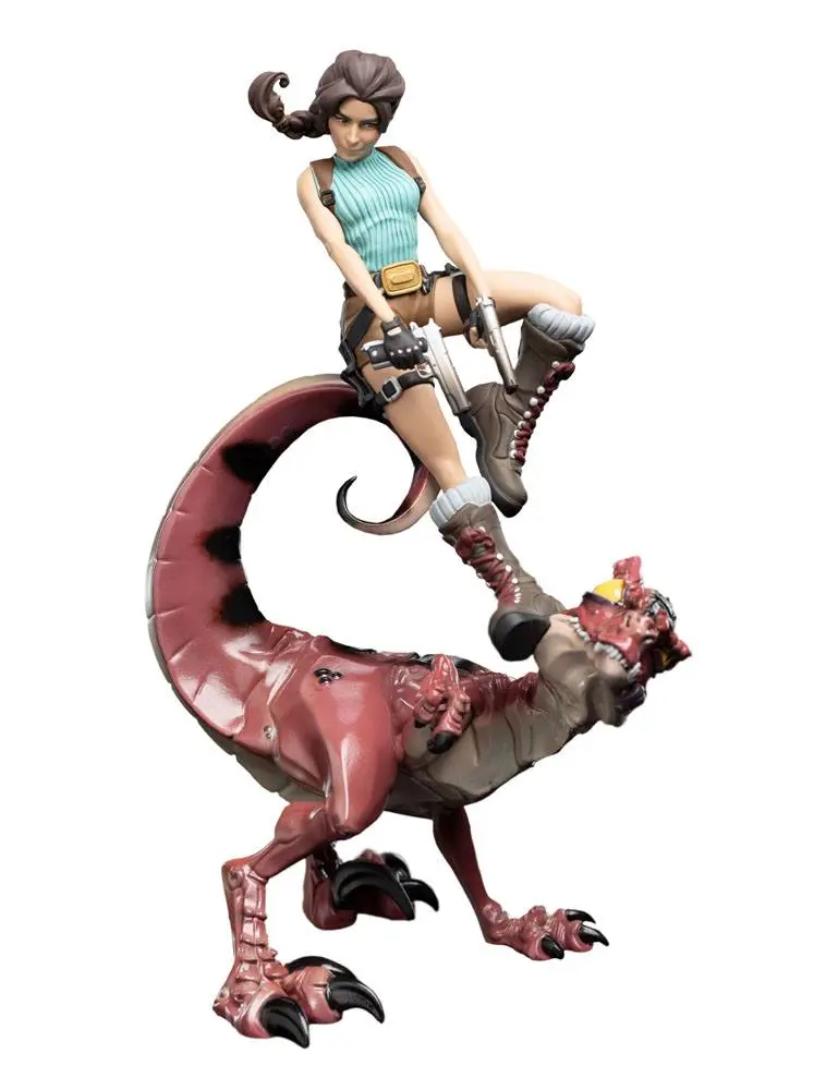 Tomb Raider Mini Epics Vinyl Figúrka Lara Croft & Raptor 24 cm termékfotó