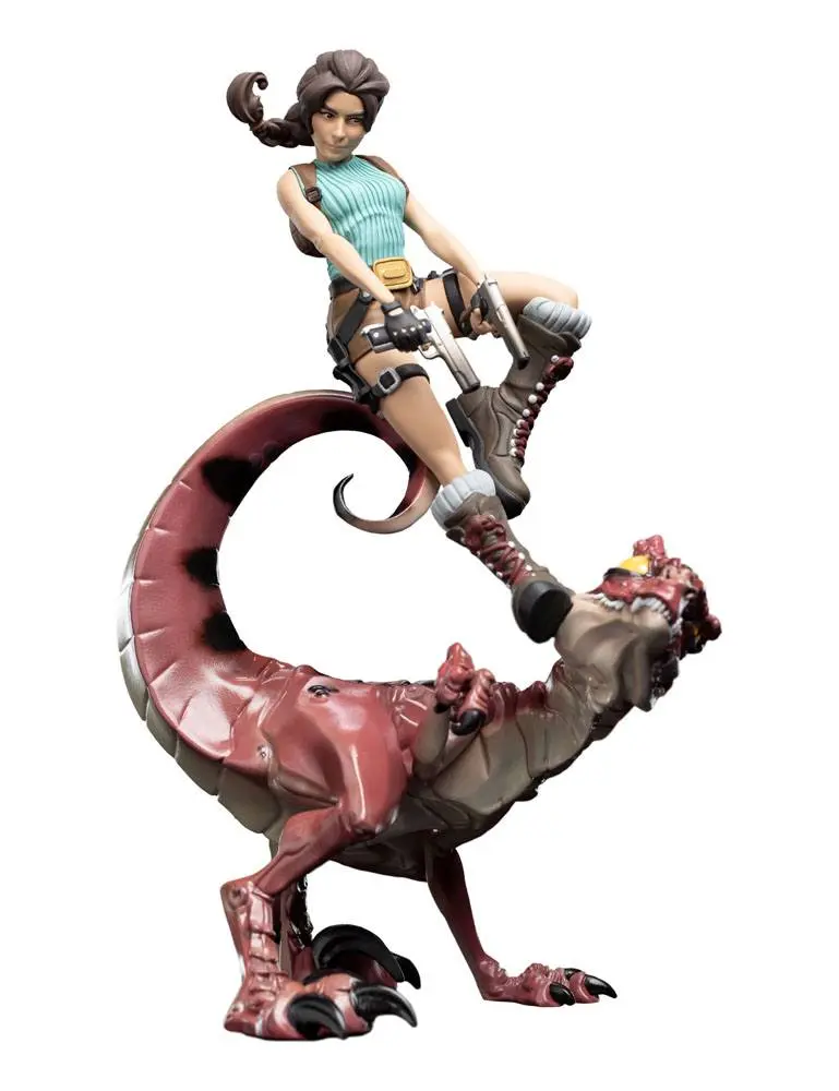 Tomb Raider Mini Epics Vinyl Figúrka Lara Croft & Raptor 24 cm termékfotó