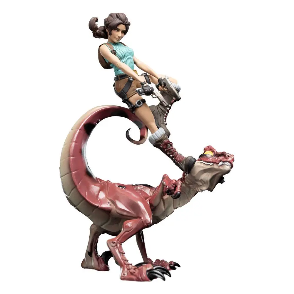 Tomb Raider Mini Epics Vinyl Figúrka Lara Croft & Raptor 24 cm termékfotó