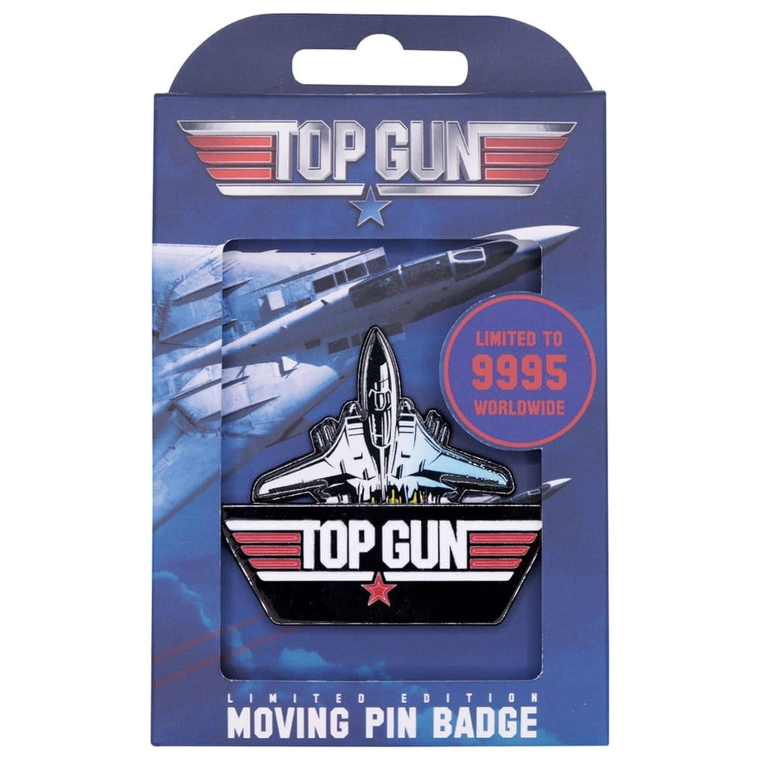 Top Gun odznak odznak pohyblivý limitovaná edícia produktová fotografia
