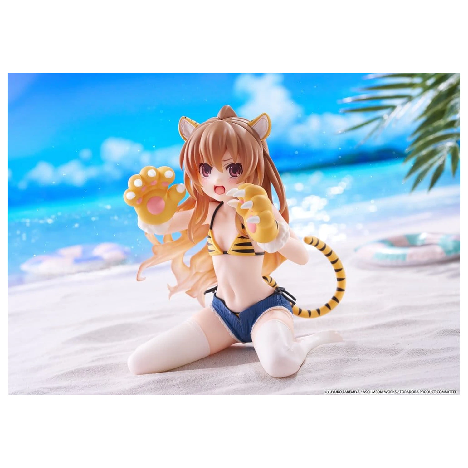 Toradora! Desktop Cute PVC figúrka Taiga Aisaka (Tiger Costume Swimwear Ver.) 13 cm produktová fotografia