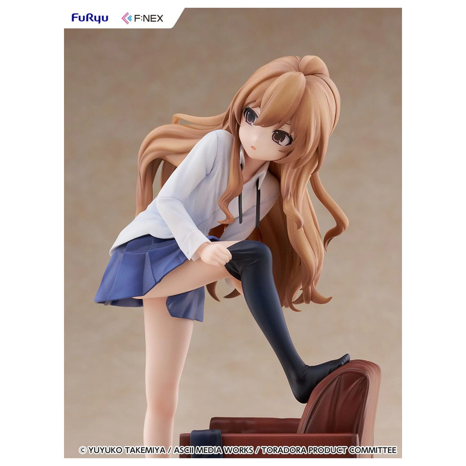 Toradora! F:NEX PVC socha 1/7 Taiga Aisaka 18 cm produktová fotografia