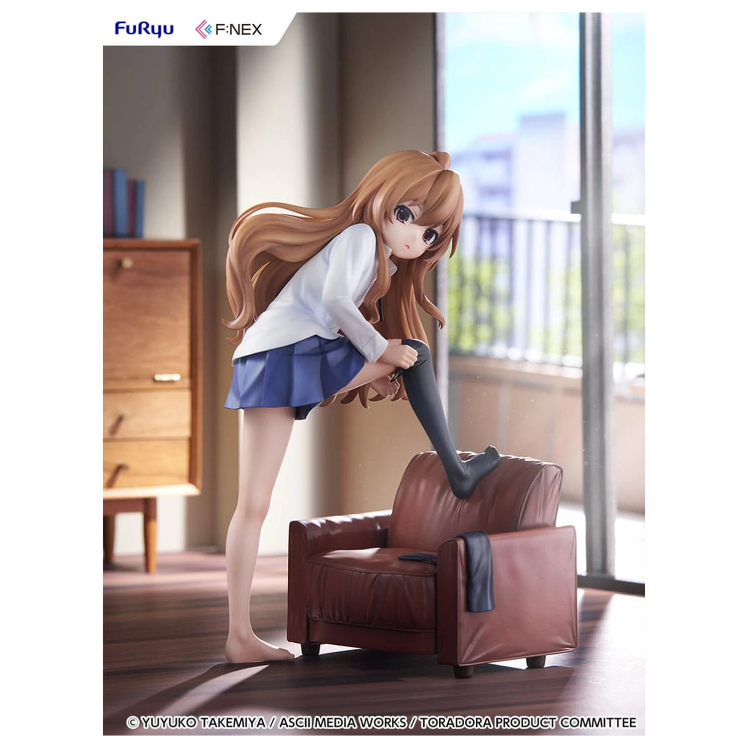 Toradora! F:NEX PVC socha 1/7 Taiga Aisaka 18 cm produktová fotografia