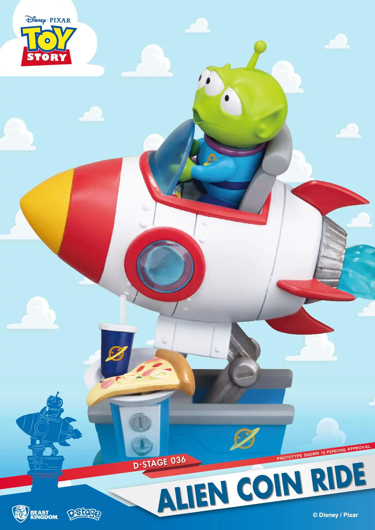 Toy Story D-Stage PVC Dioráma Alien Coin Ride 15 cm produktová fotografia