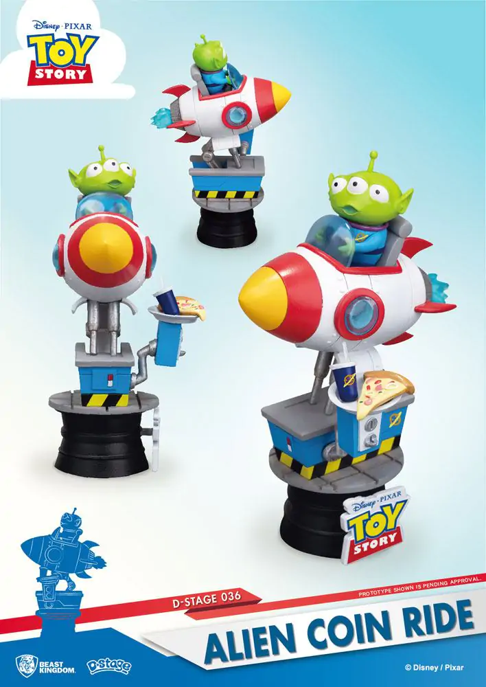 Toy Story D-Stage PVC Dioráma Alien Coin Ride 15 cm produktová fotografia