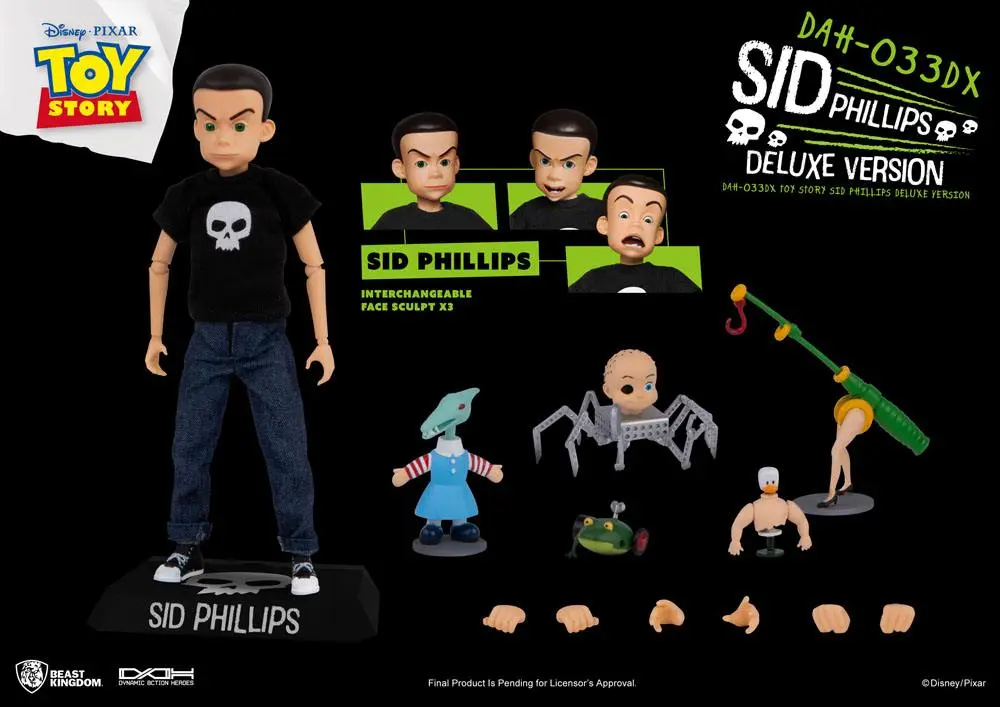 Toy Story Dynamic 8ction Heroes Akčná figúrka Sid Phillips Deluxe verzia 14 cm produktová fotografia