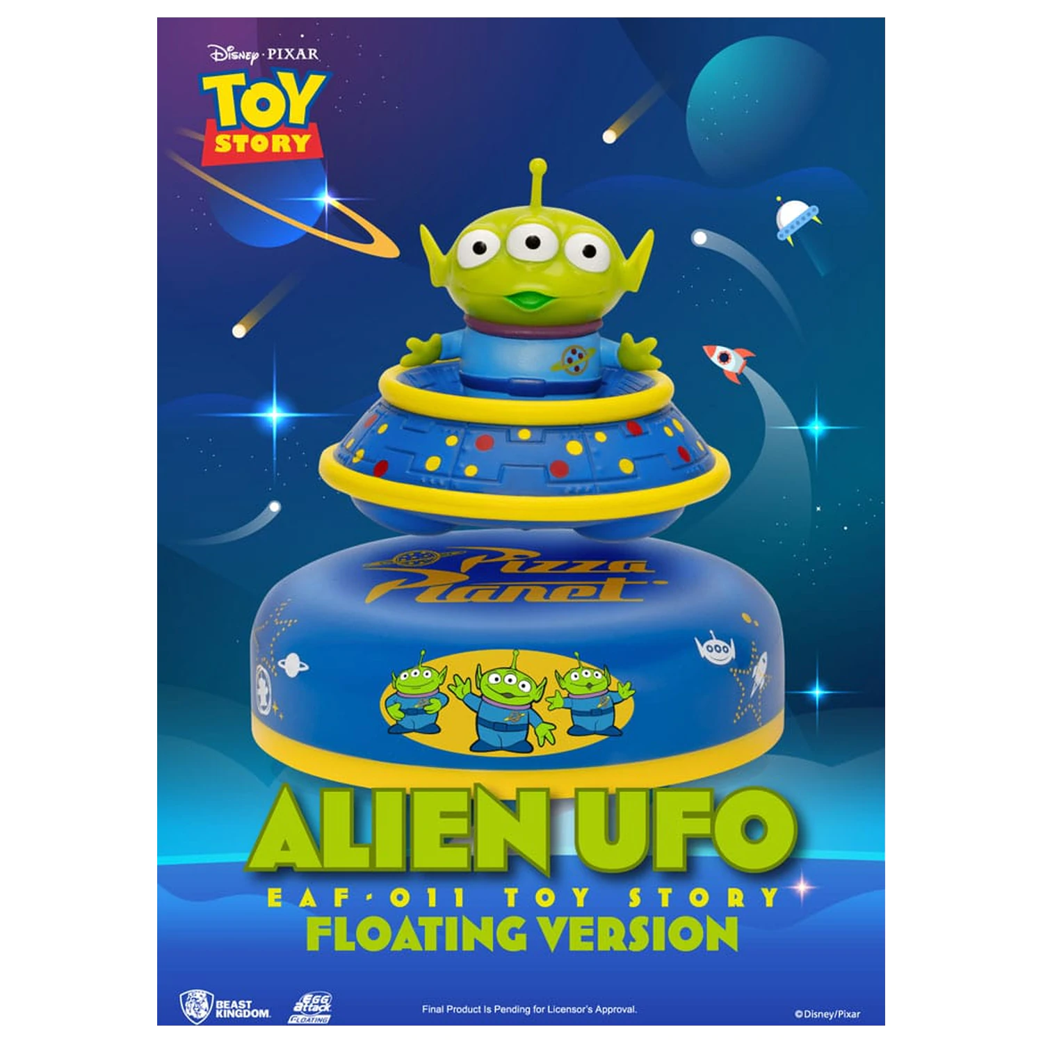Toy Story Egg Attack Plávajúci Model Alien UFO 6 cm produktová fotografia