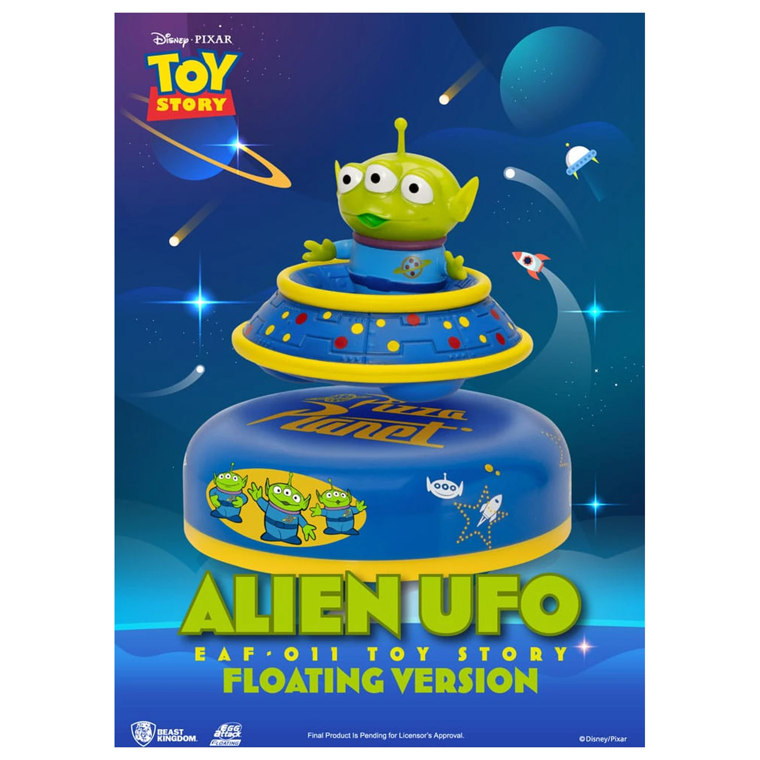 Toy Story Egg Attack Plávajúci Model Alien UFO 6 cm produktová fotografia