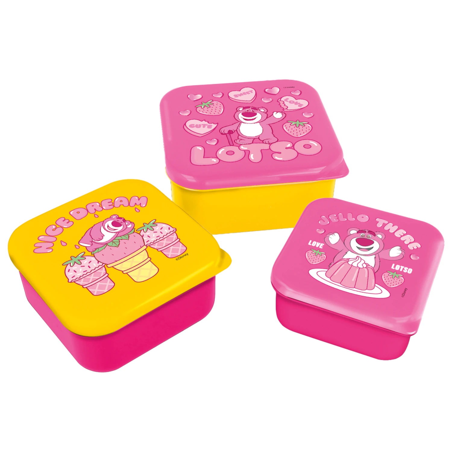 Toy Story Lotso desiatové boxy 3 ks produktová fotografia