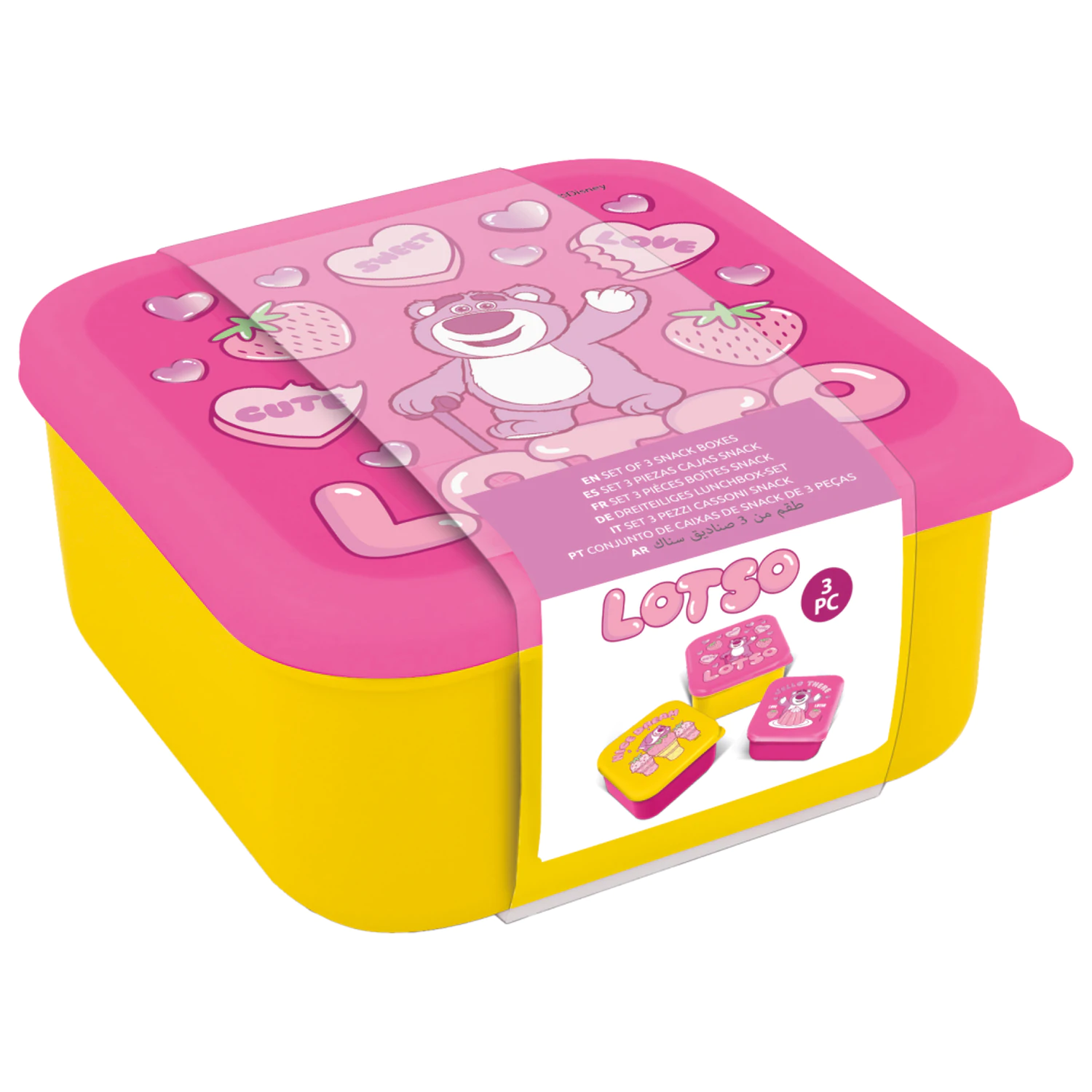 Toy Story Lotso desiatové boxy 3 ks produktová fotografia