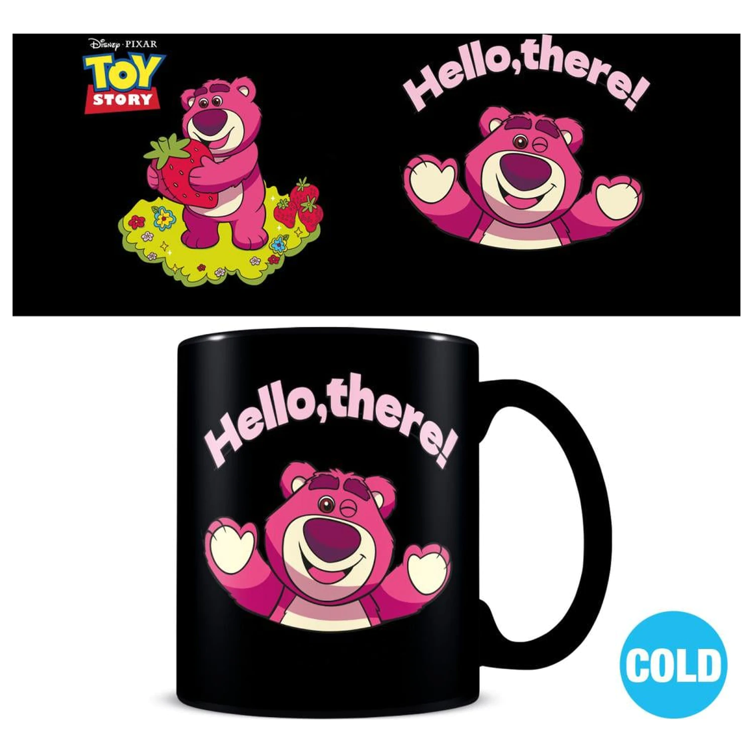 Toy Story Lotso hrnček meniaci farbu teplom produktová fotografia