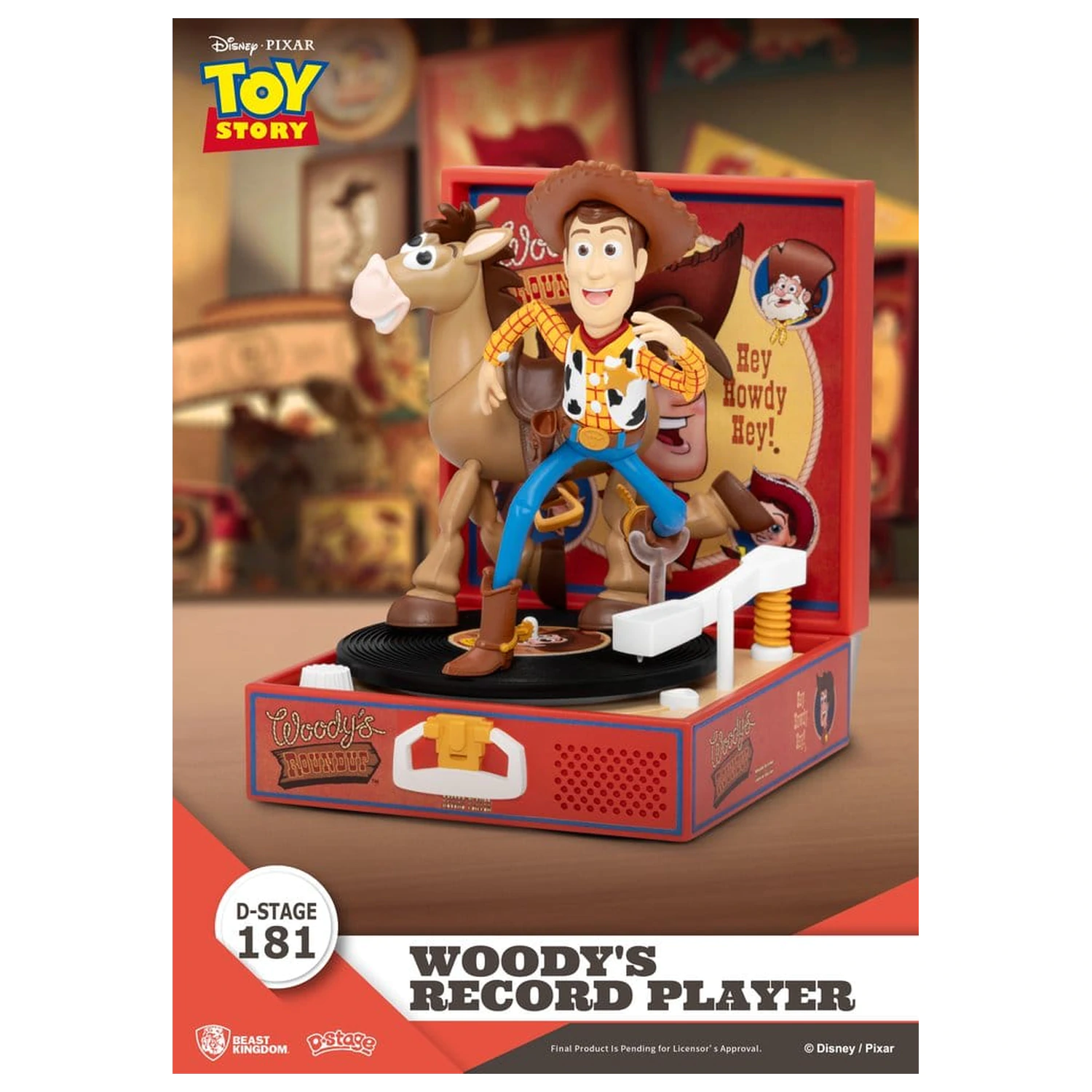 Toy Story Record Player Series PVC figúrka Woody's Record Player 13 cm produktová fotografia